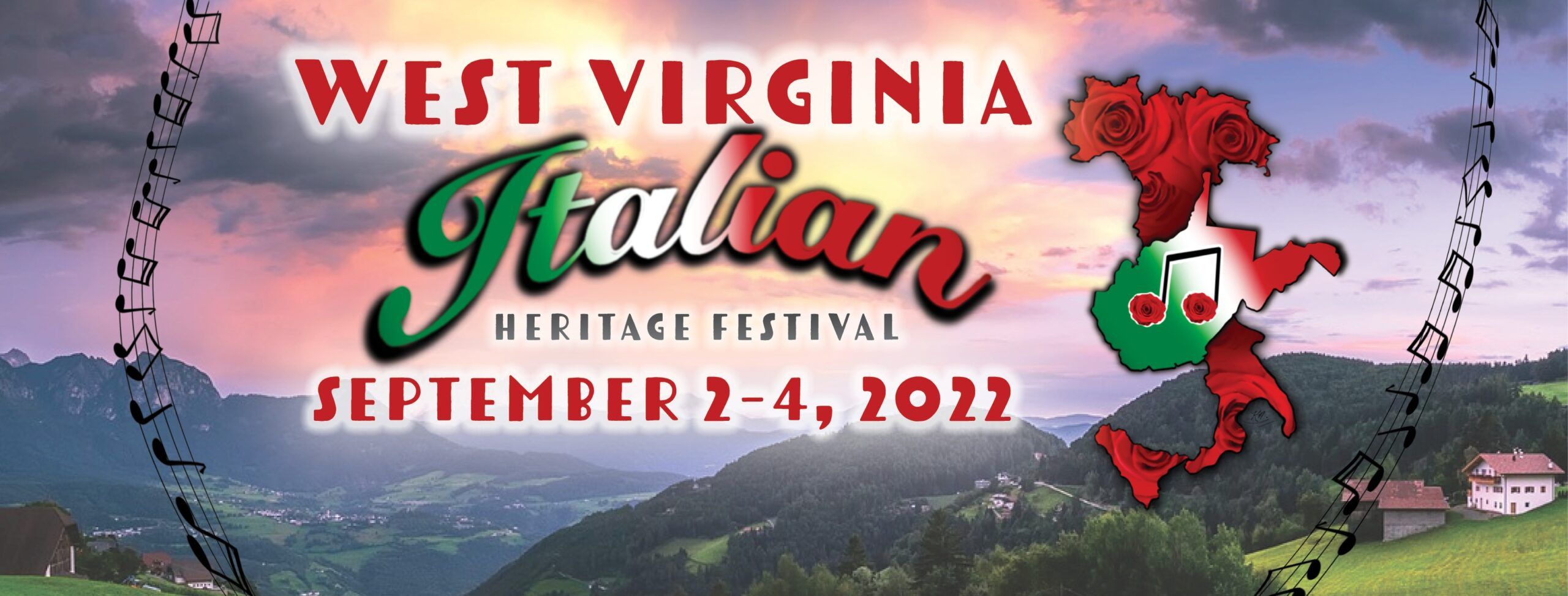 Italian Heritage Festival September 2-4, 2022 Main Street Clarksburg