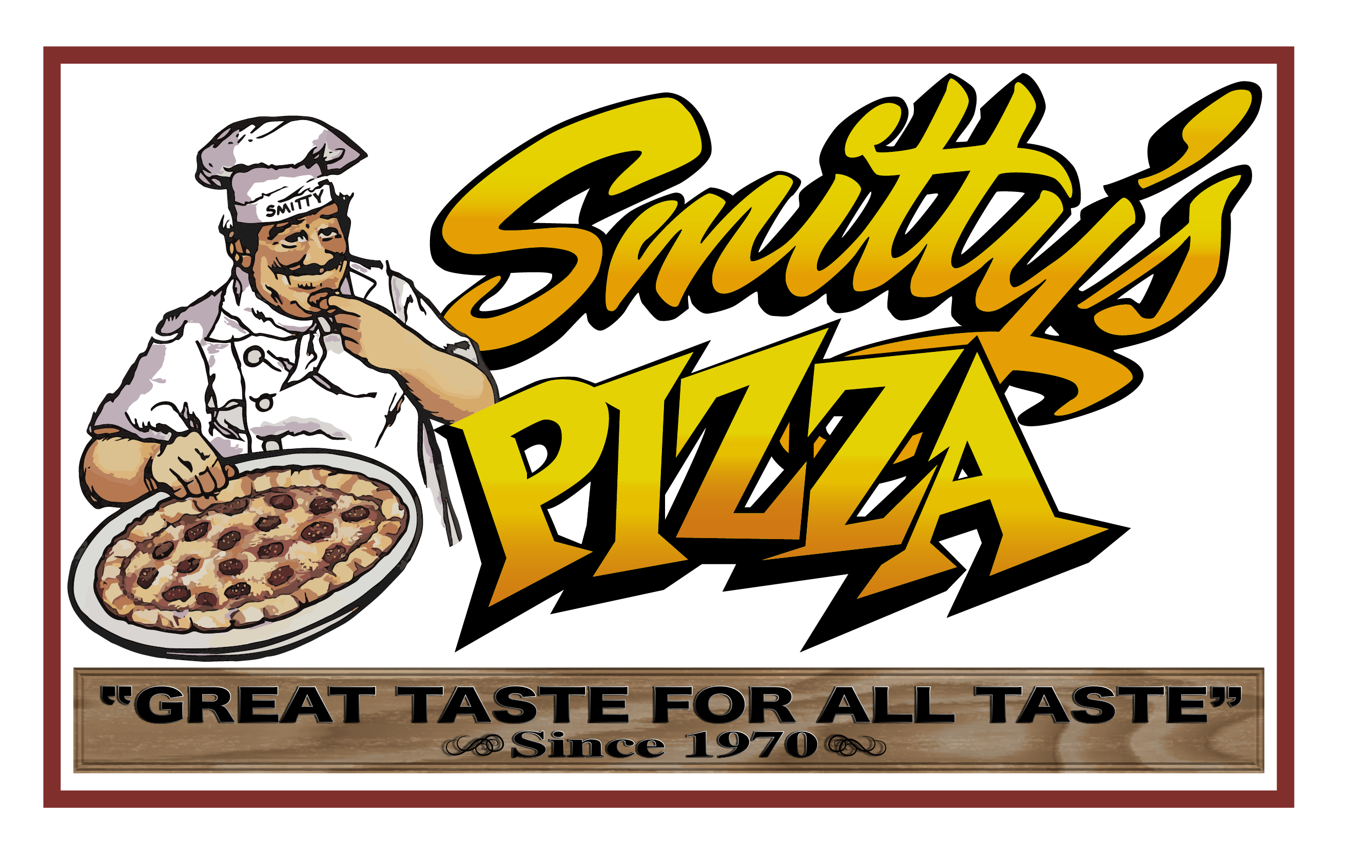 Smitty's Pizza - Original Indoor Signage 1970